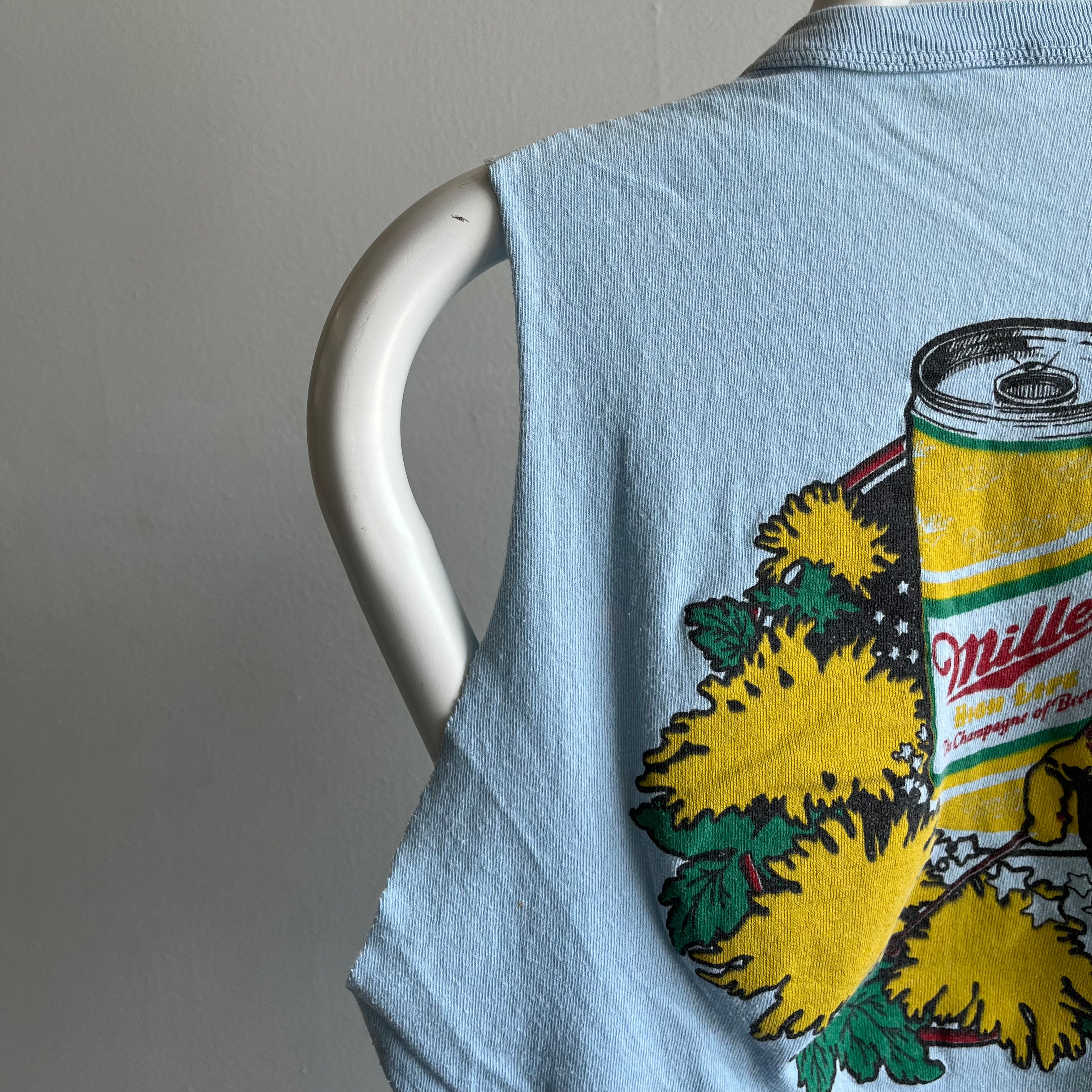 1970s Cut Sleeves Miller High Life 