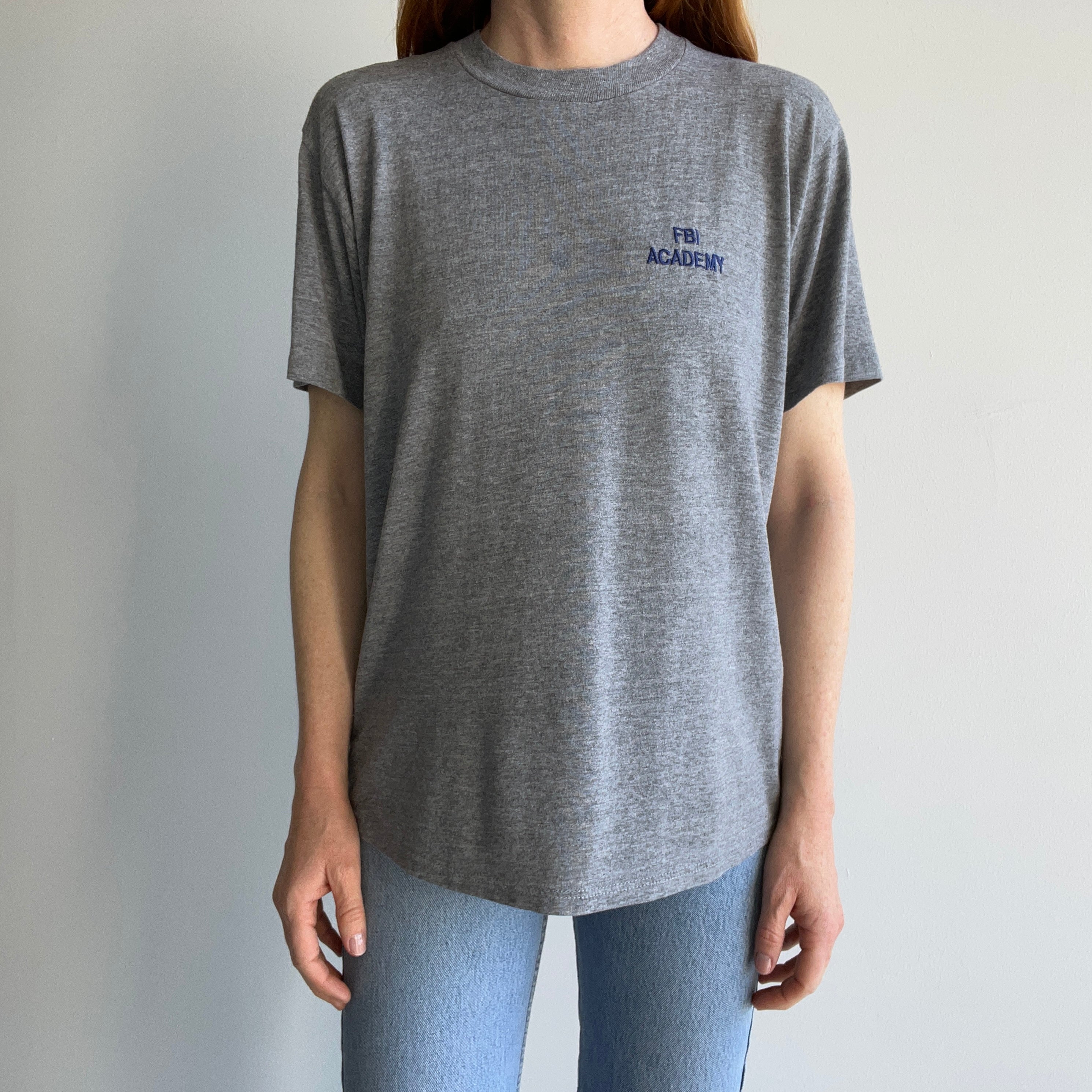 1980s FBI Super Slouchy and Thin T-Shirt by Soffe
