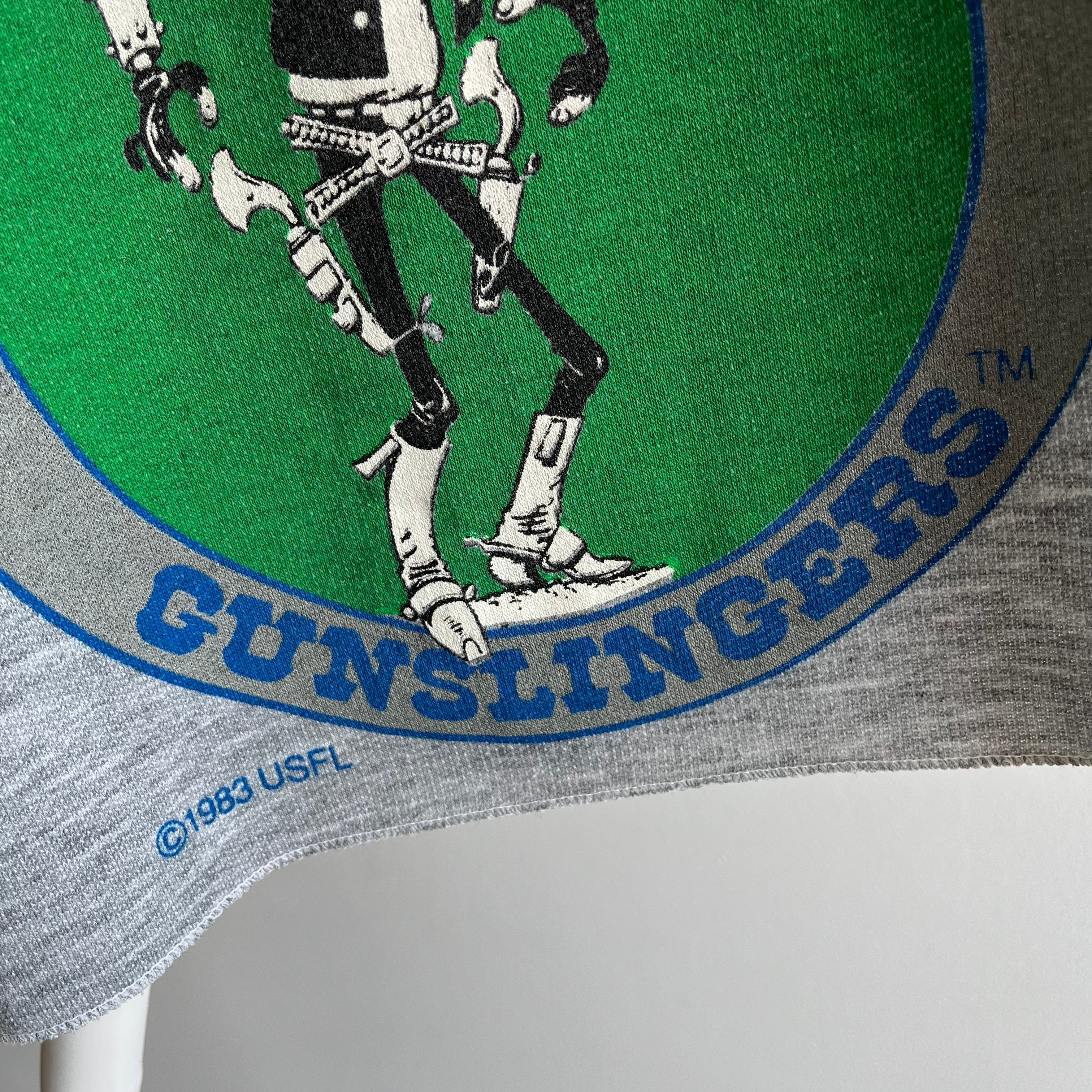 1983 San Antonio Gunslingers Crop Top Warm Up