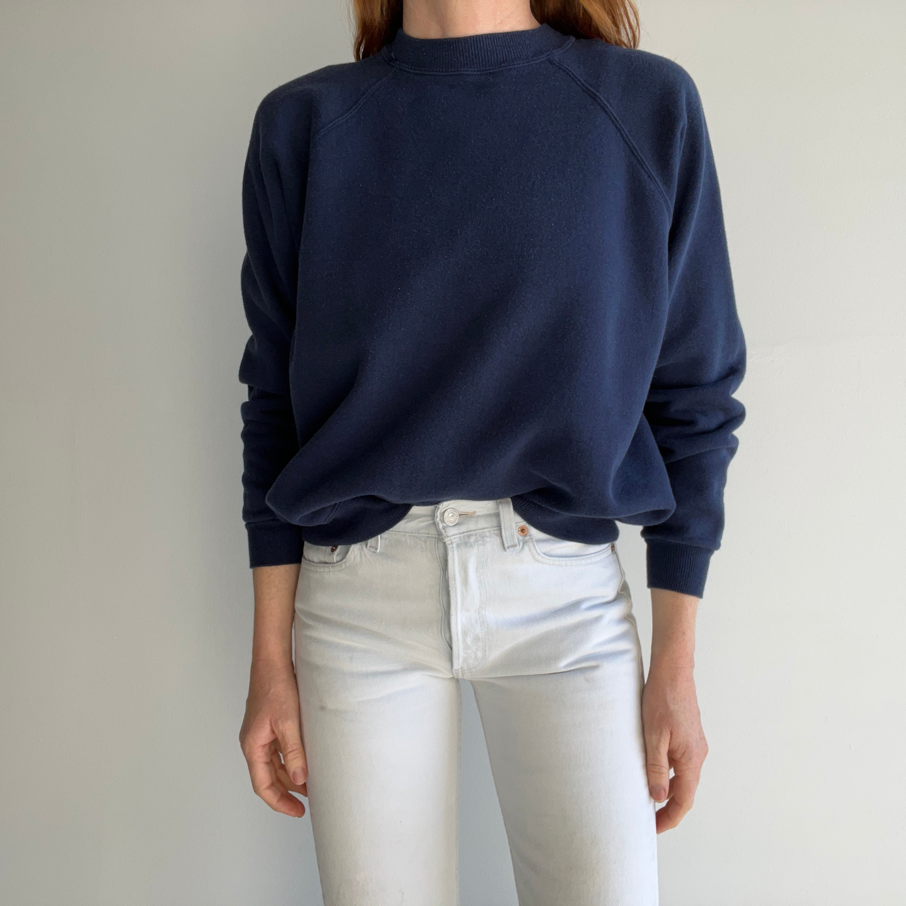 1990s HHW Blank Navy Raglan - Yes, Please