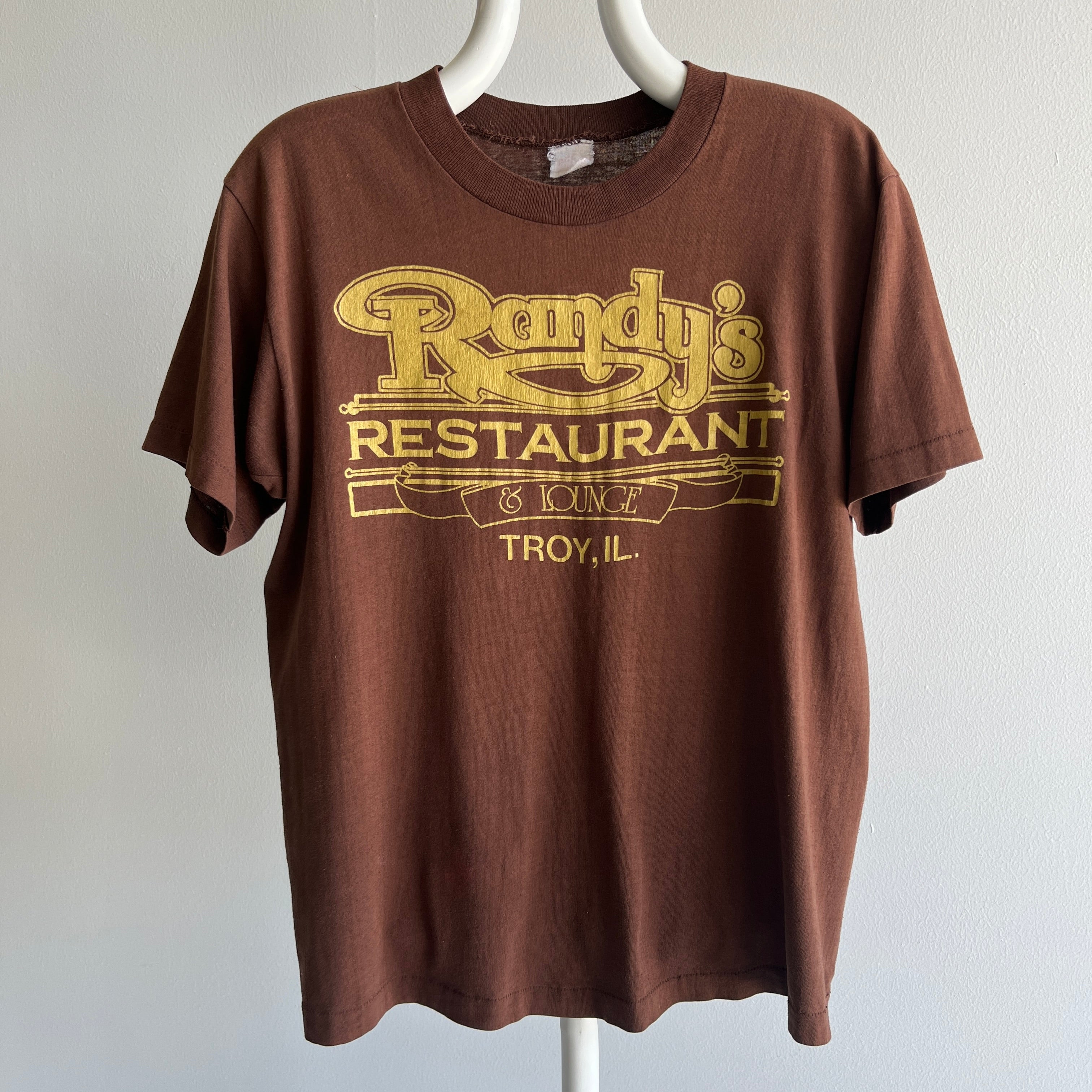 1970s Randy's Restaurant & Lounge - Troy, Illinois - T-Shirt