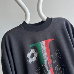 1990 Italy/Italia Soccer/Football Sweatshirt - WOWOW