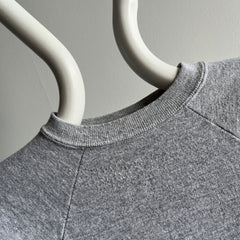 1990s Smaller Hanes Blank Gray Sweatshirt