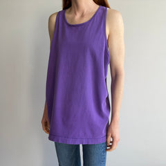 1980s Faded Purple Cotton Tank Top by FOTL