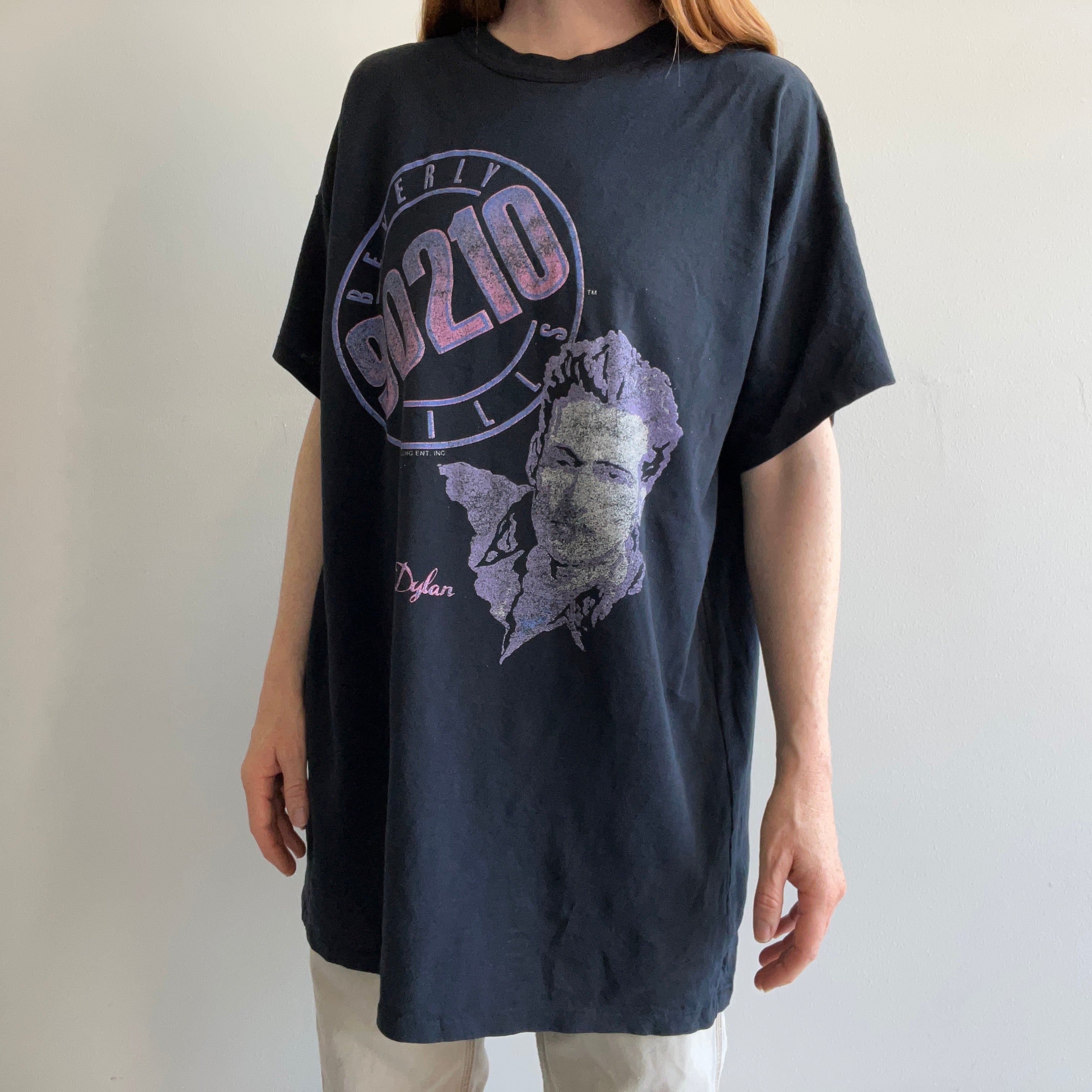 1990s Beverly Hills 90210 Dylan XL T-Shirt/Mini Dress - WOW
