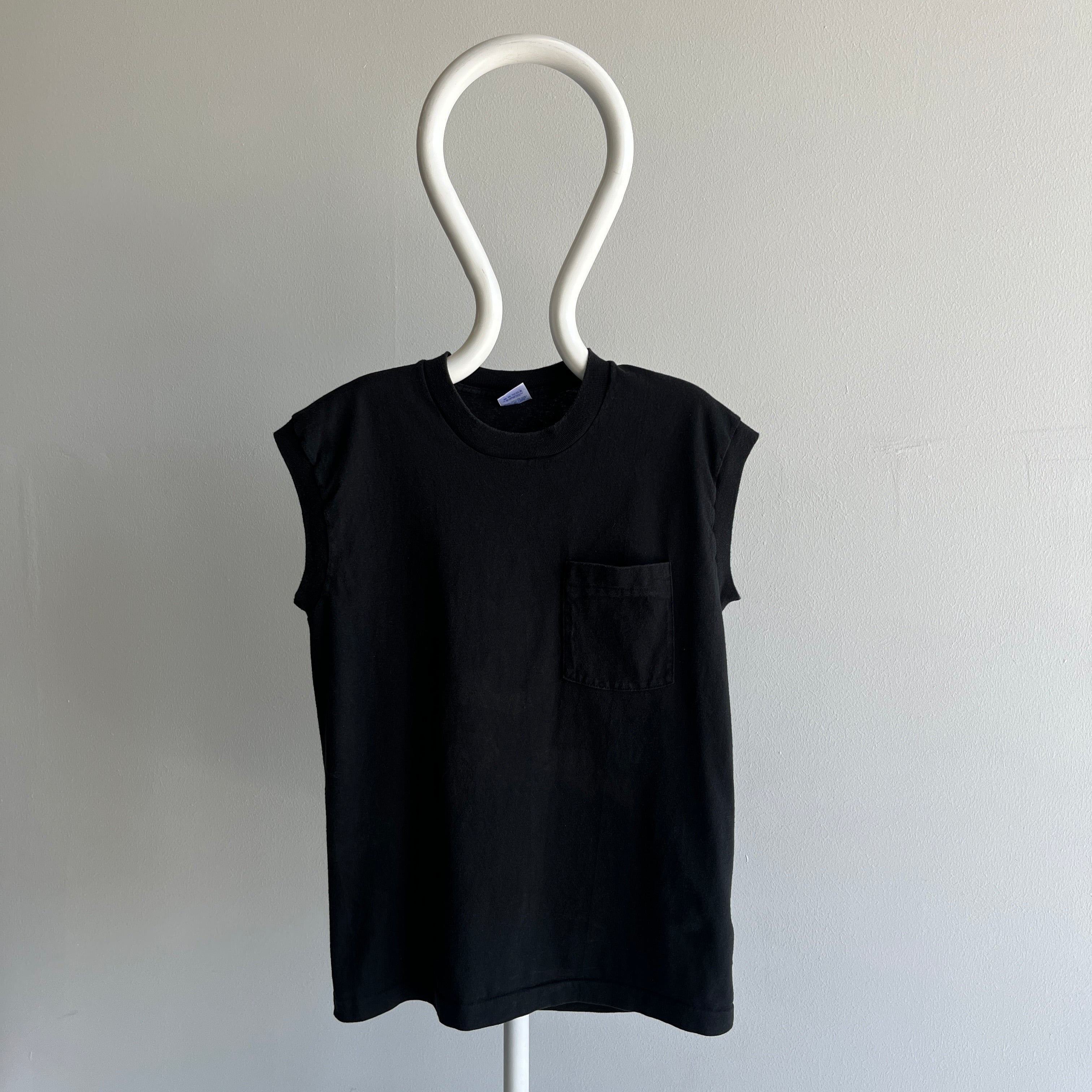 1980s Blank Muscle Pocket Tank !!!