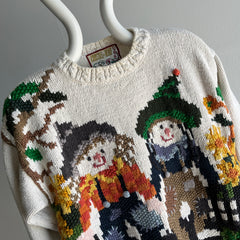 1990s Scarecrow Cotton Knit Sweater