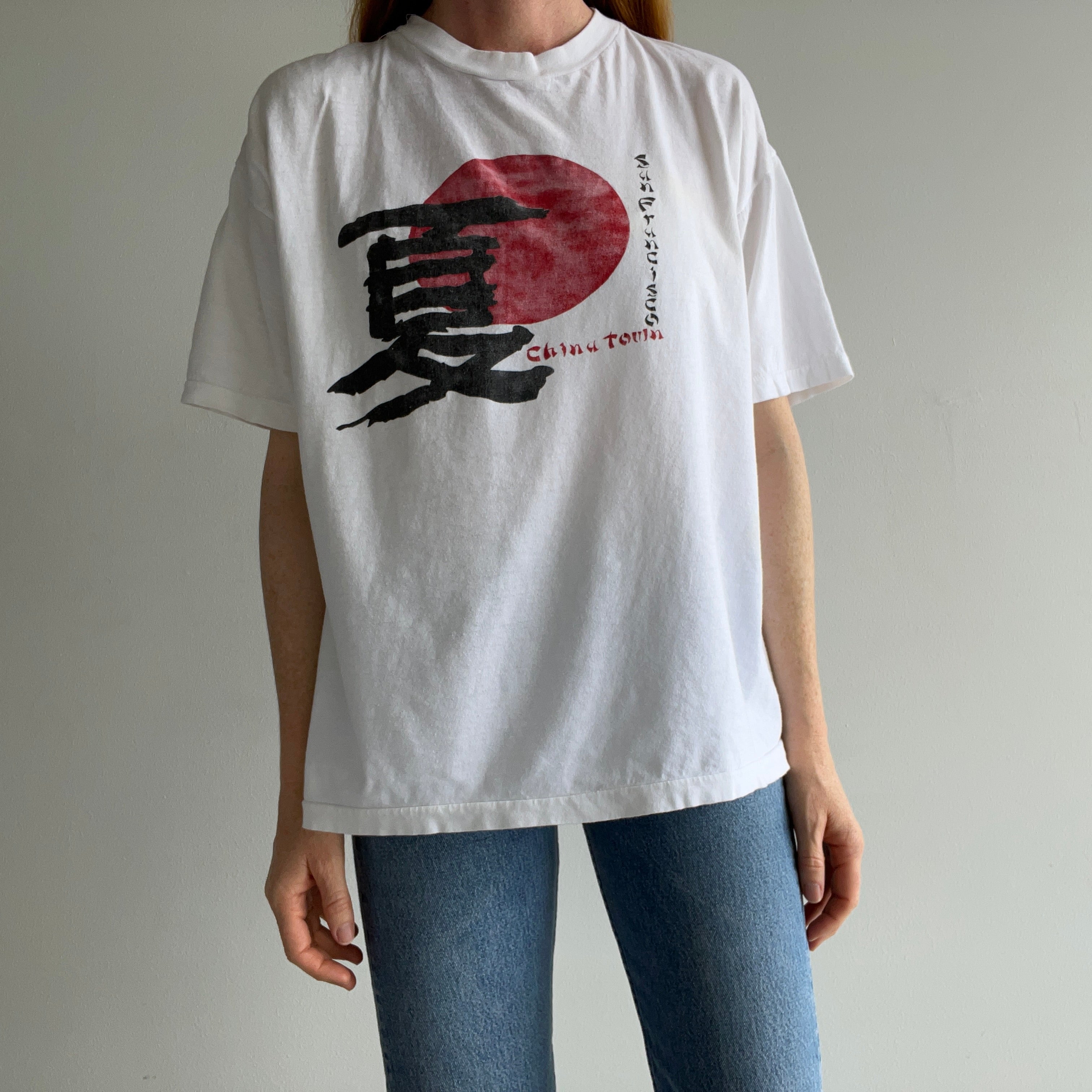 1990s China Town San Francisco Cotton T-Shirt