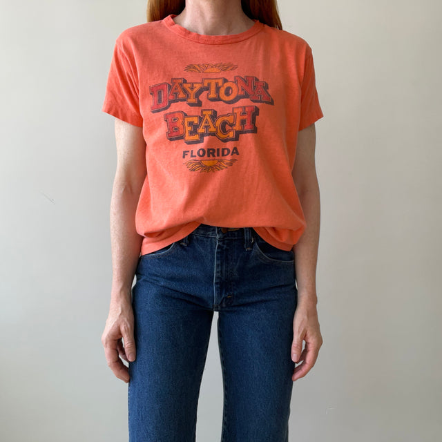 1960s/70s Daytona Beach Florida T-Shirt !!!!!! (The Fit on THIS)