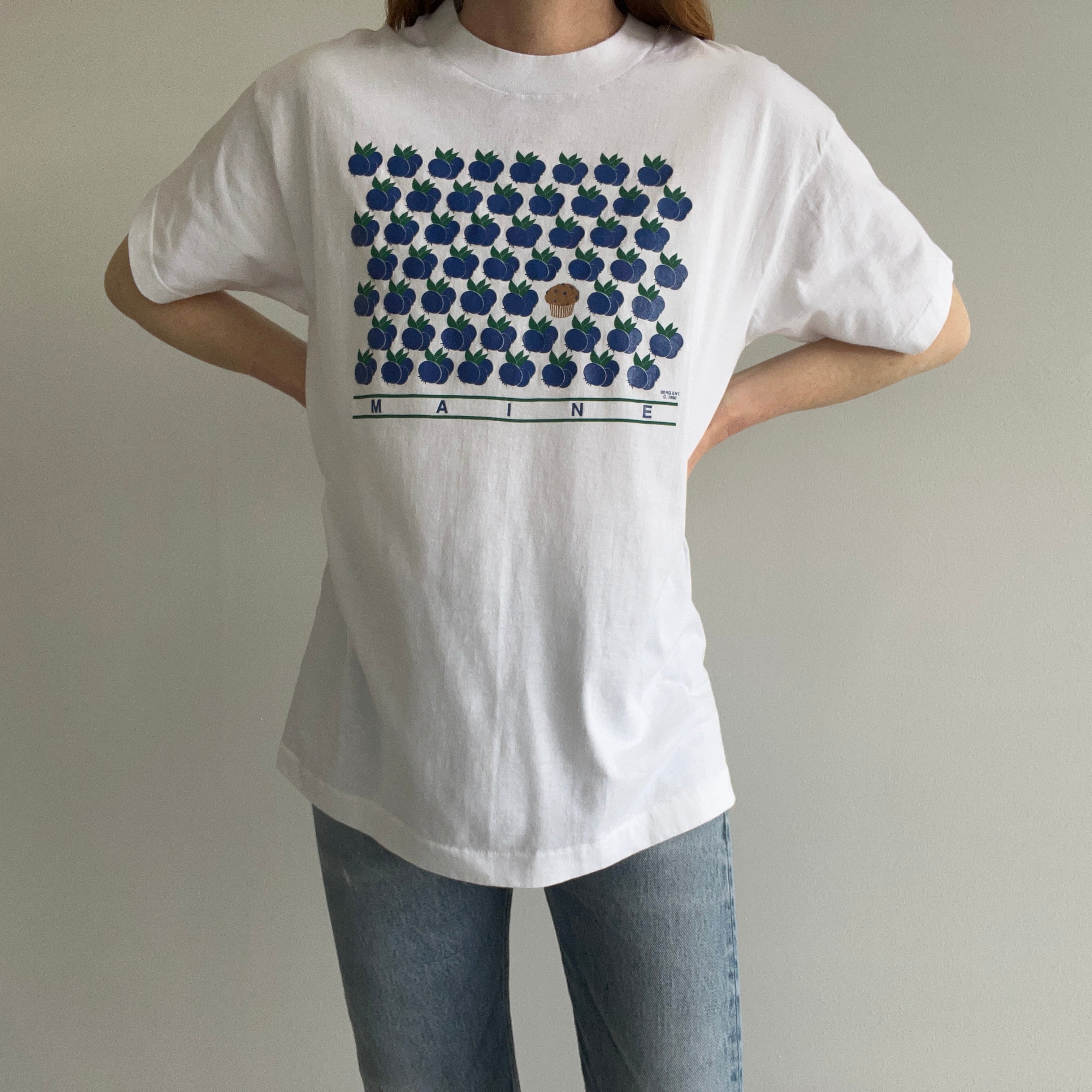 1990 Maine Blueberry Muffin T-Shirt