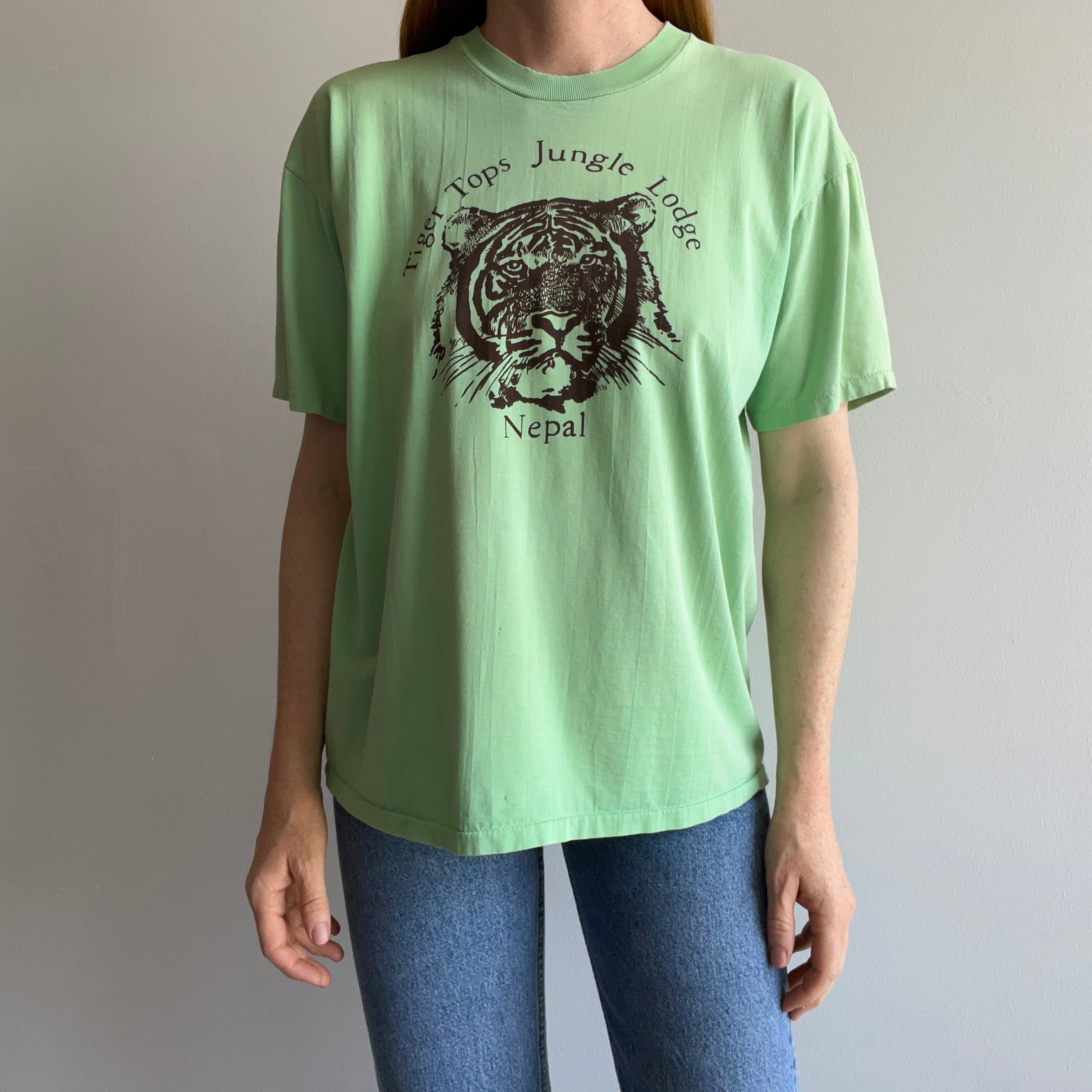 1990s Tiger Tops Jungle Lodge, Nepal Tiger T-Shirt