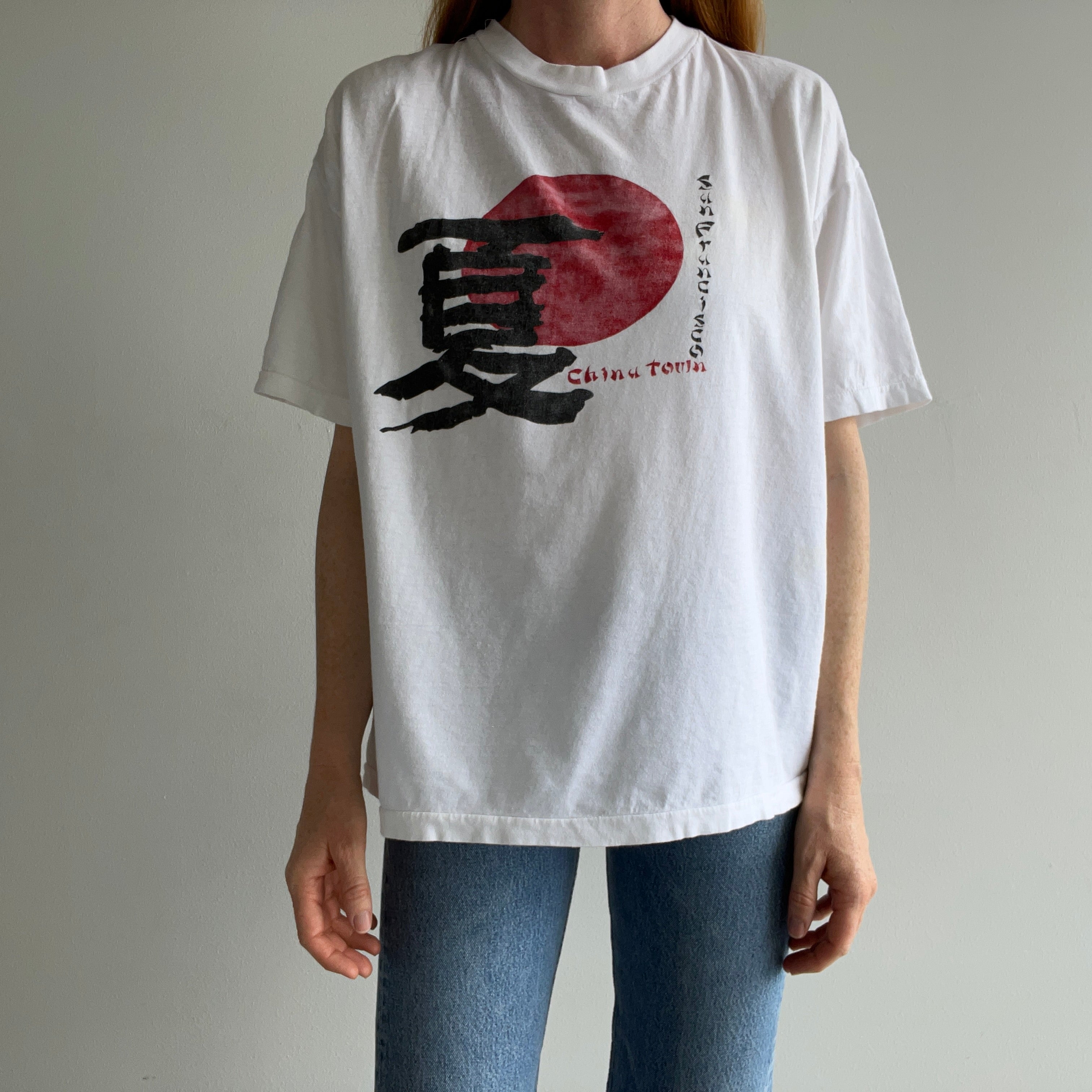 1990s China Town San Francisco Cotton T-Shirt