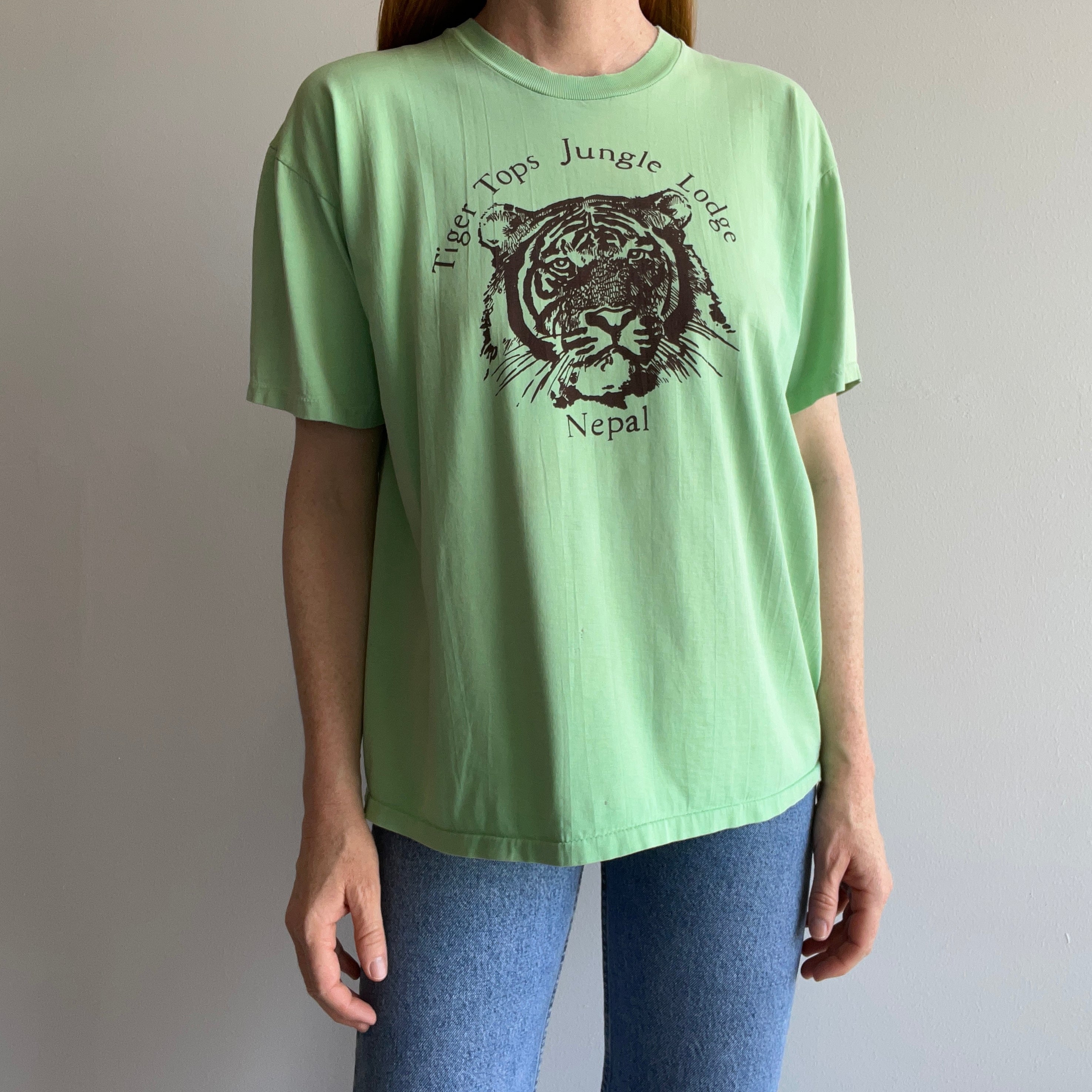 1990s Tiger Tops Jungle Lodge, Nepal Tiger T-Shirt