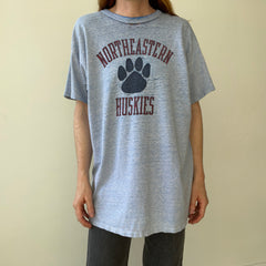 1980s/90s Northeastern Huskies T Shirt  - Thrashed! Champion