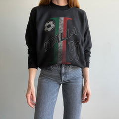 1990 Italy/Italia Soccer/Football Sweatshirt - WOWOW