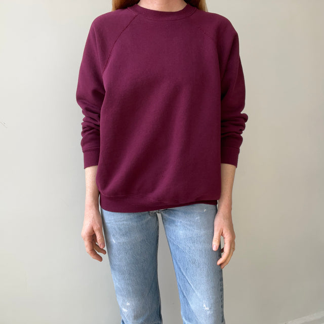1970s/80s Blank Burgundy Sweatshirt