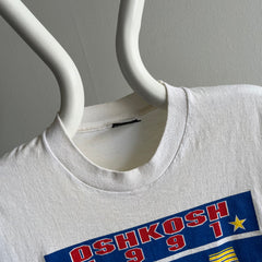 1991 OshKosh Experimental Aircraft Association T-Shirt by Screen Stars Best