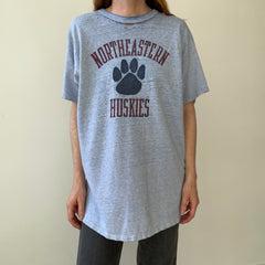 1980s/90s Northeastern Huskies T Shirt  - Thrashed! Champion