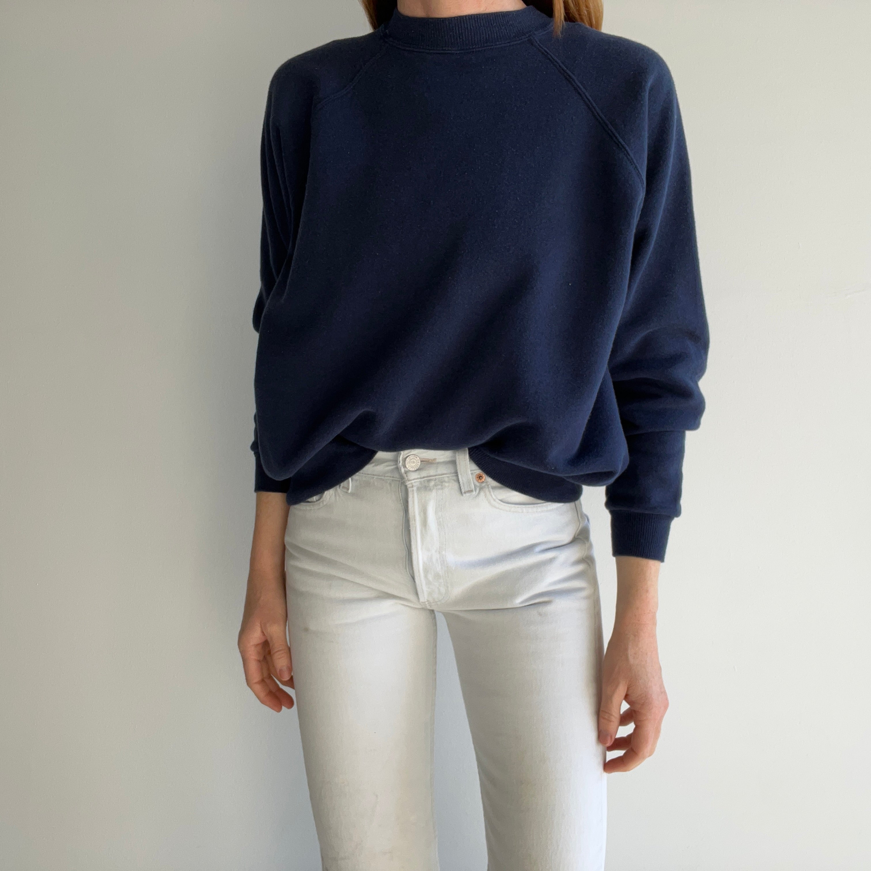 1990s HHW Blank Navy Raglan - Yes, Please