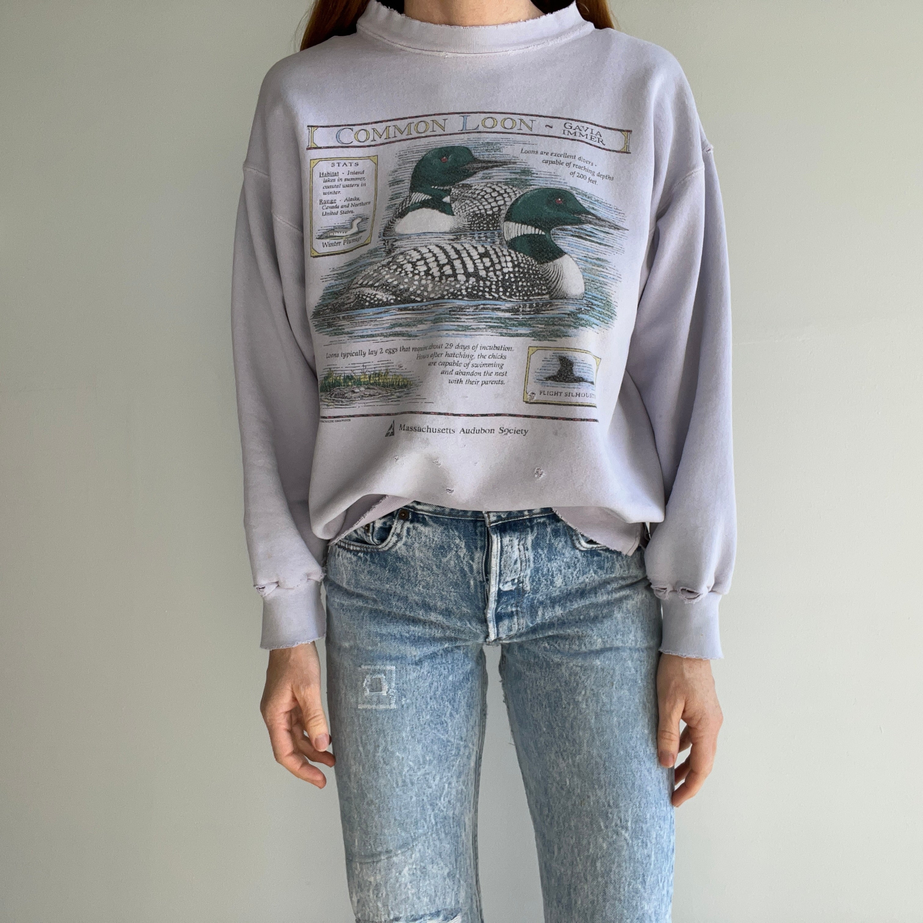 1980/90s Mostly Cotton Totally Destroyed Loon Sweatshirt