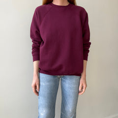 1970s/80s Blank Burgundy Sweatshirt