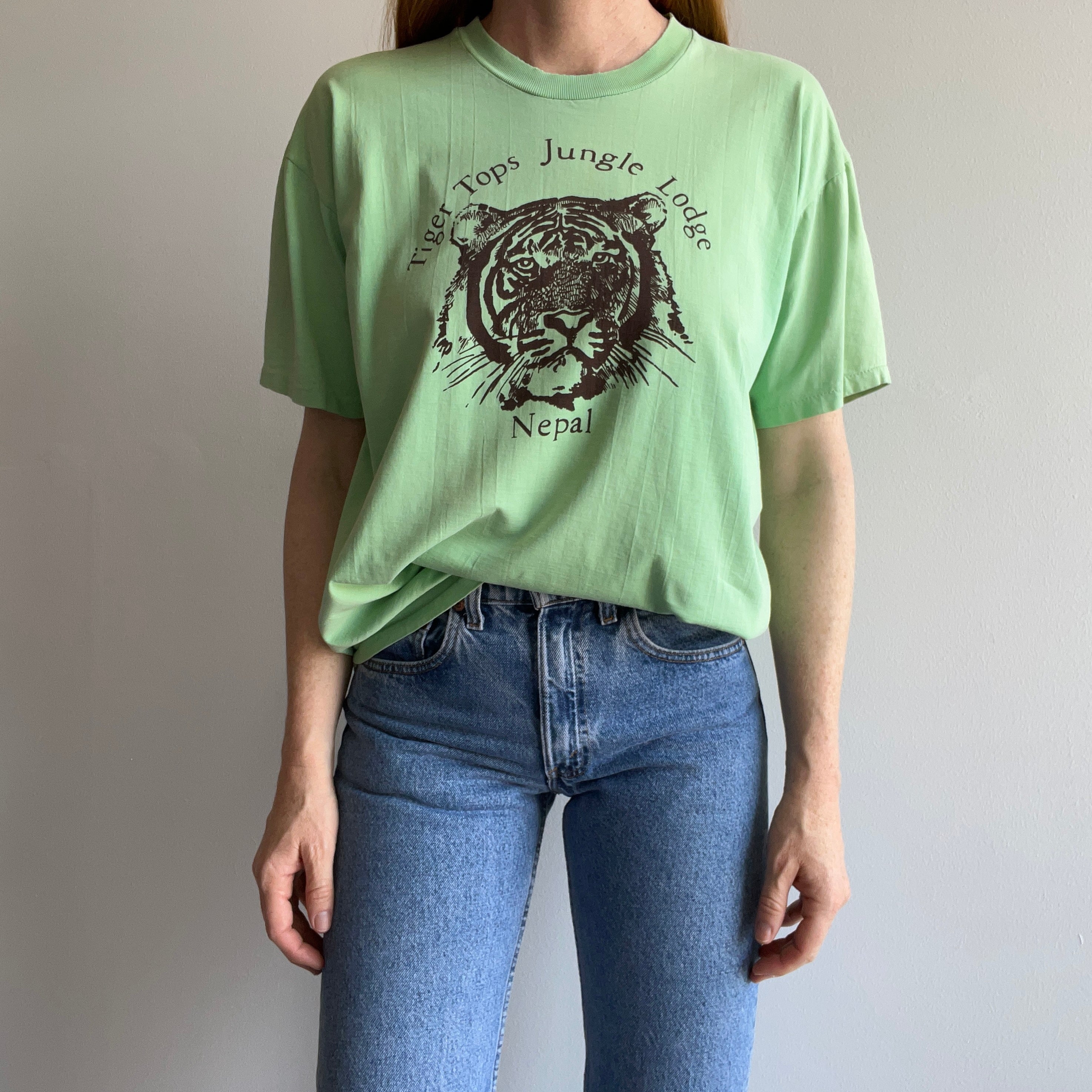 1990s Tiger Tops Jungle Lodge, Nepal Tiger T-Shirt