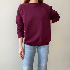 1970s/80s Blank Burgundy Sweatshirt