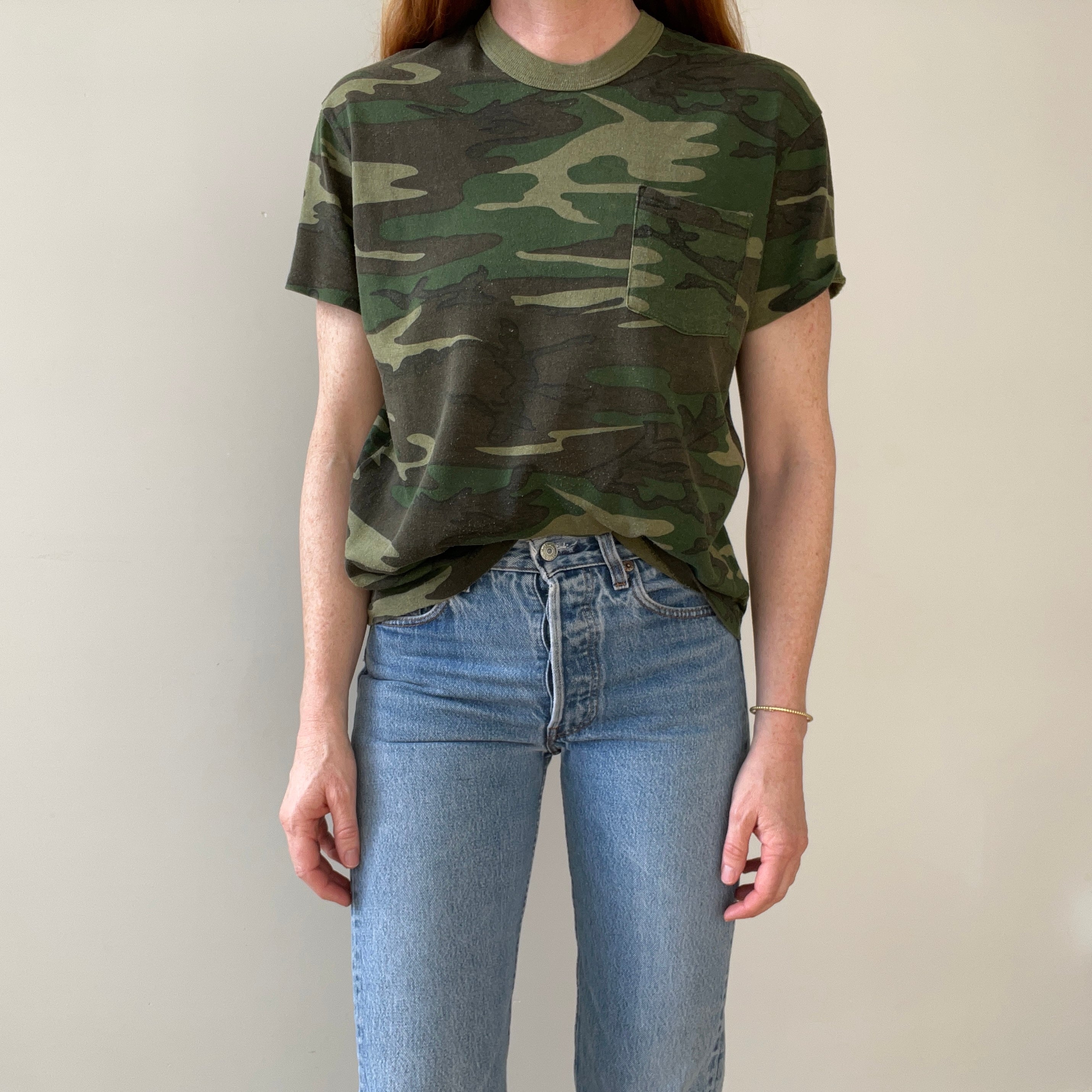 1970s Camo Pocket T Shirt