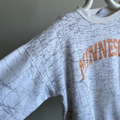 1990s Minnesota Map Sweatshirt - Staining