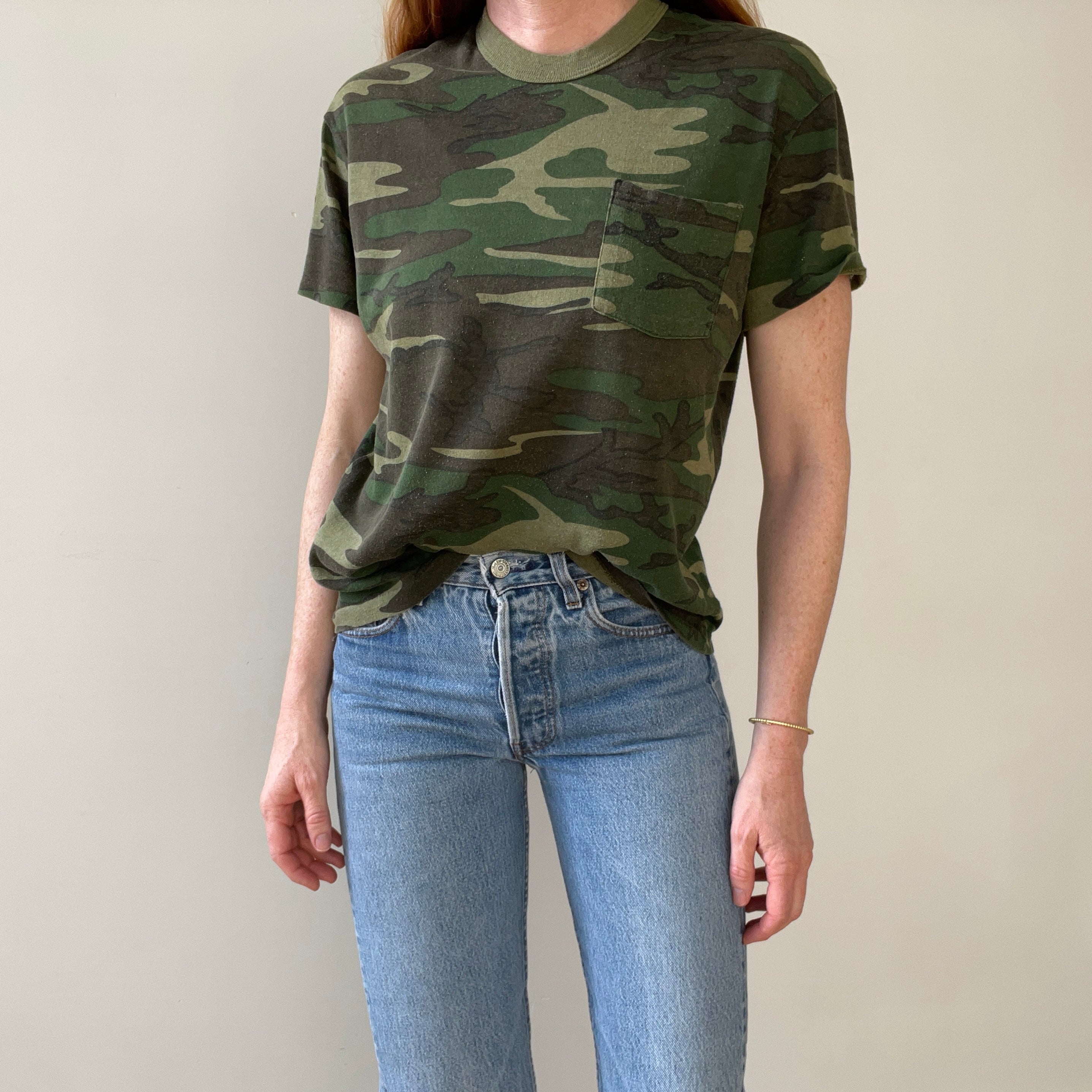1970s Camo Pocket T Shirt