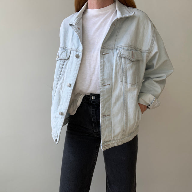 1980s Light Wash Denim Jacket - Jordache Alert