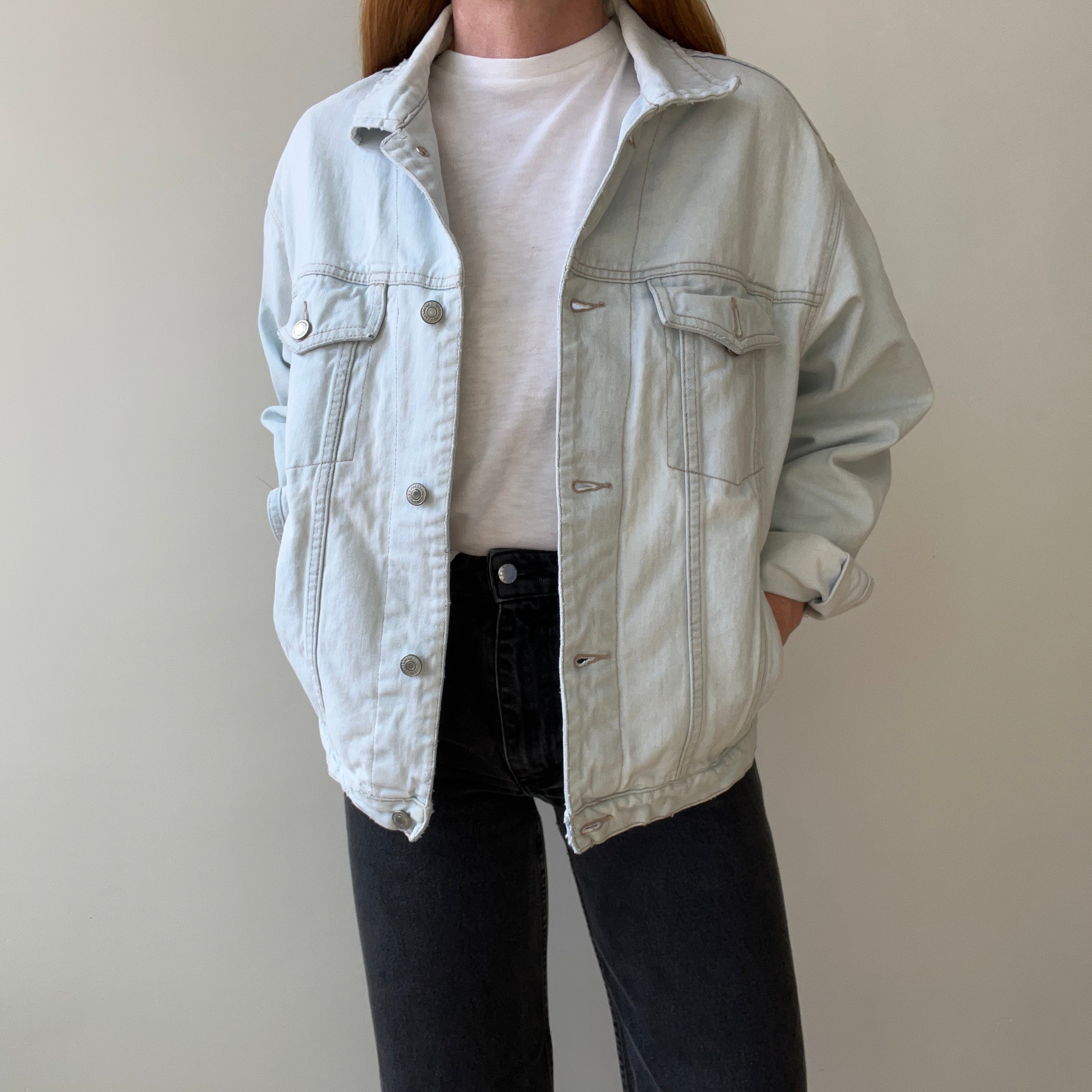 1980s Light Wash Denim Jacket - Jordache Alert