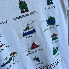 1980s Martha's Vineyard Tourist T-Shirt That is Really Great and Also Stained