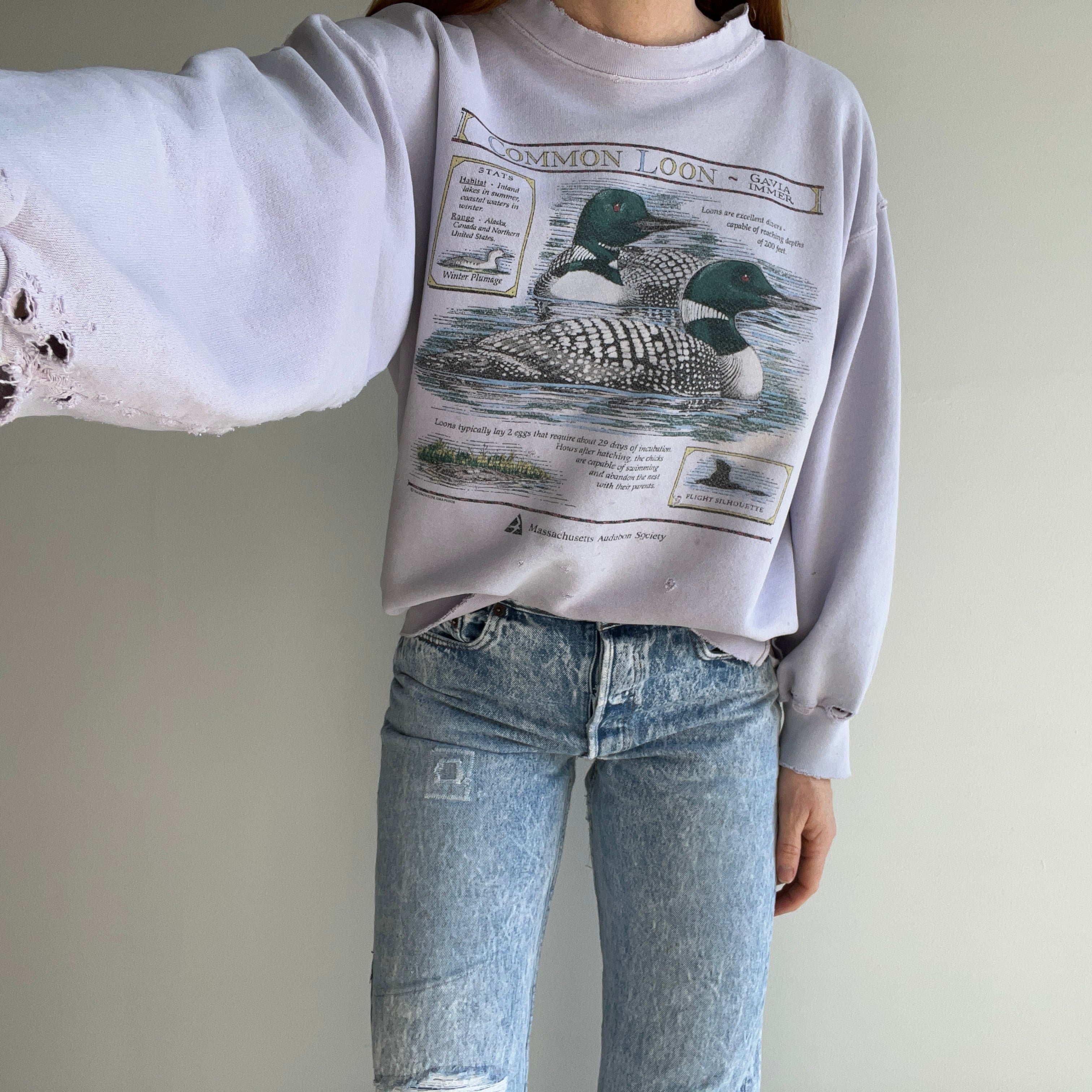 1980/90s Mostly Cotton Totally Destroyed Loon Sweatshirt