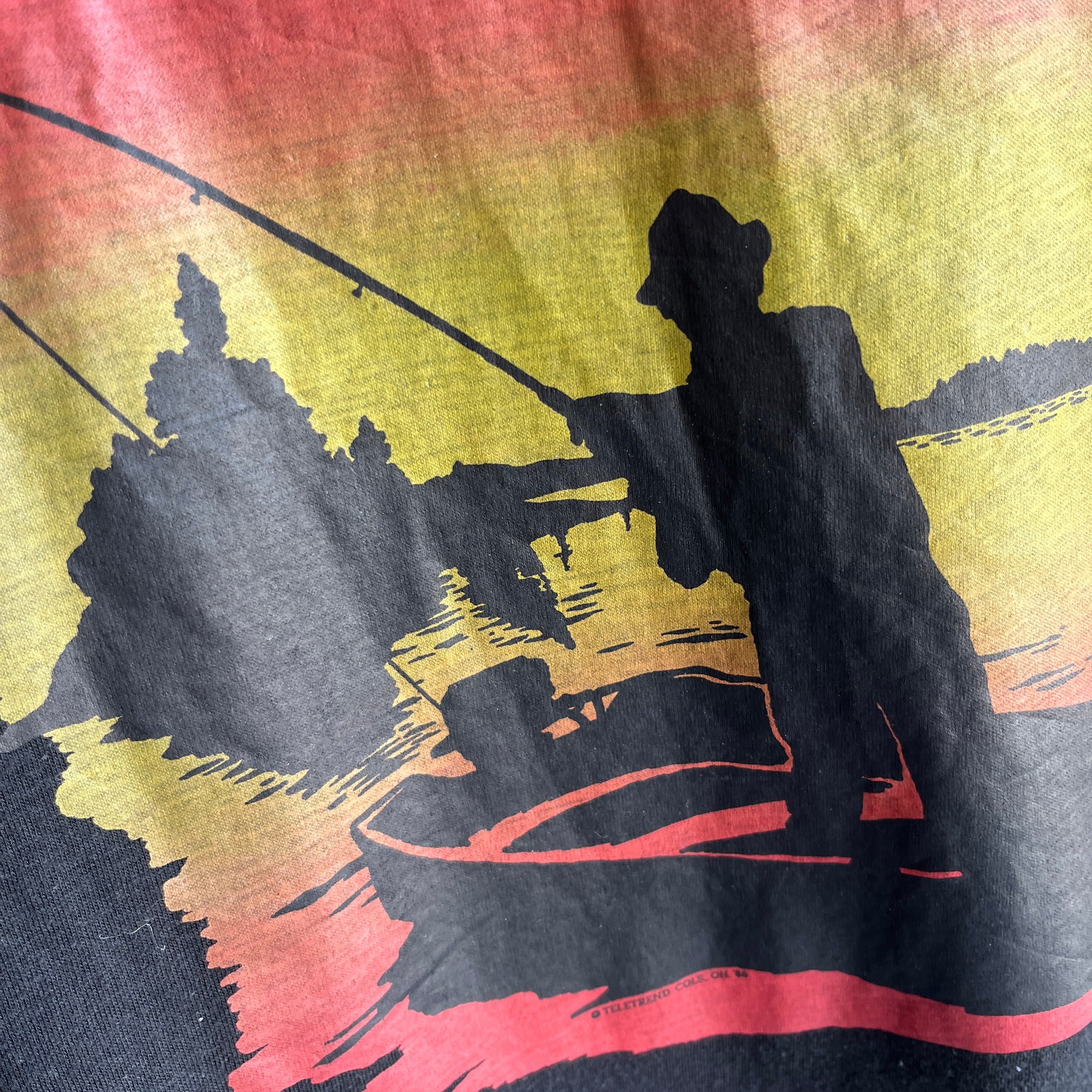 1980s Fishing on the Lake T-Shirt by Screen Stars