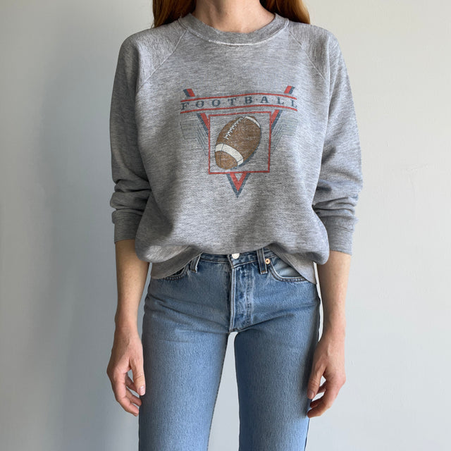 1980s Football Perfectly Worn Sweatshirt