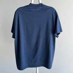 1980s Absolutely Beautiful Blank Navy T-Shirt - Above Average