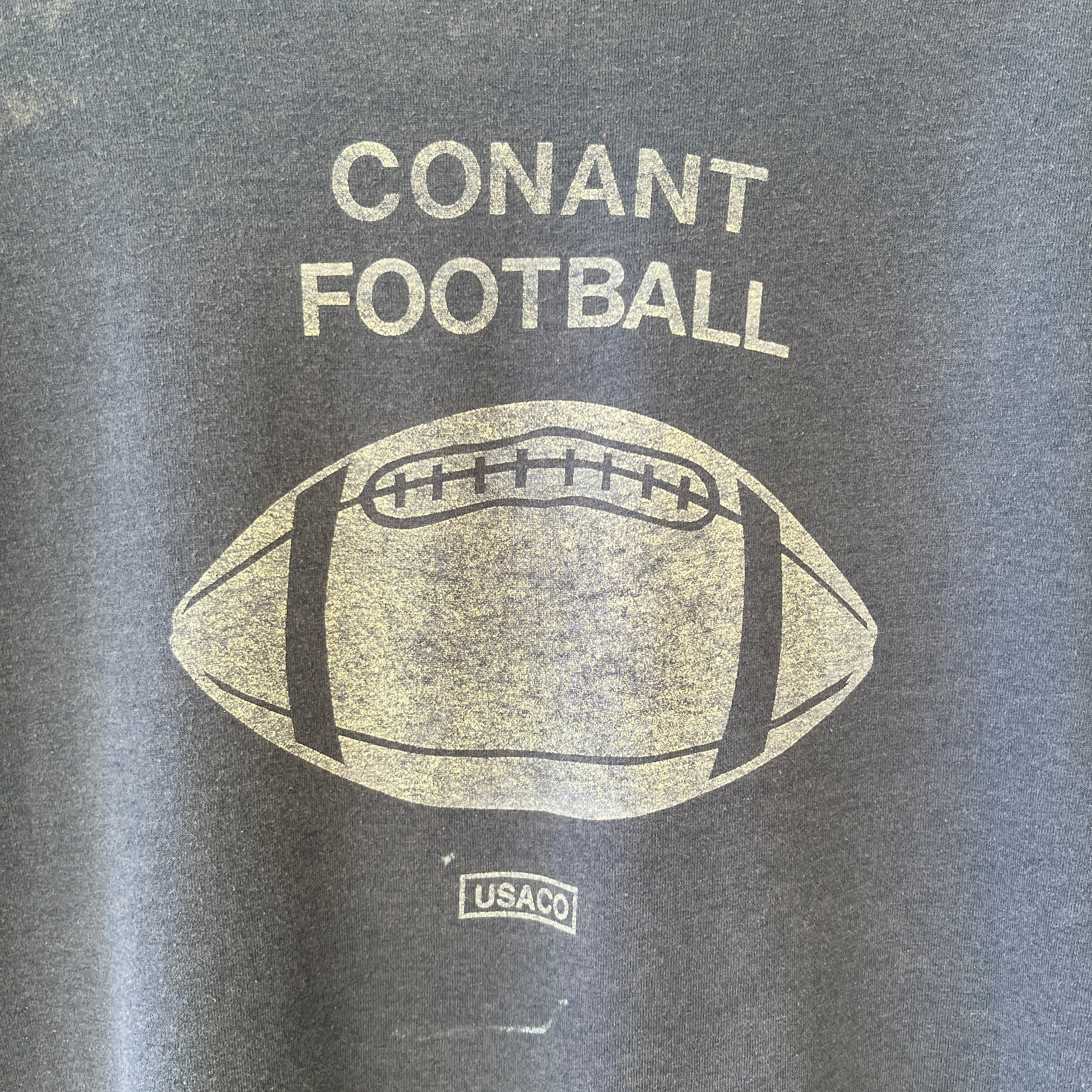 1980s Contant Football T Shirt