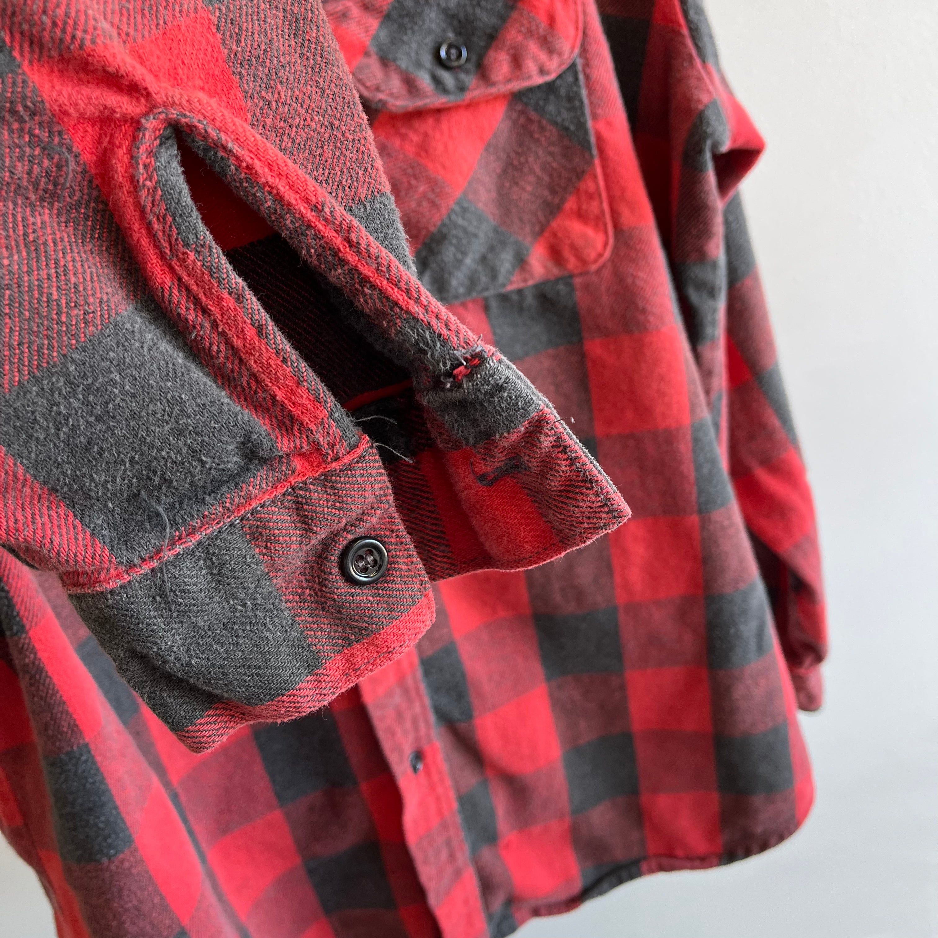 1980/90s Five Brothers Buffalo Plaid Cotton Flannel