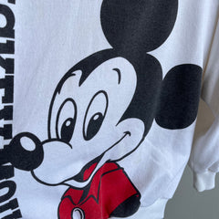 1980s Mickey Mouse Sweatshirt  - Front and Back - w Staining