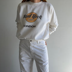 1980s Hard Rock Cafe - London - Sweatshirt with Cut Sides