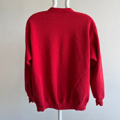 1980s Red Sweatshirt Cardigan by Jerzees