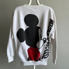 1980s Mickey Mouse Sweatshirt  - Front and Back - w Staining