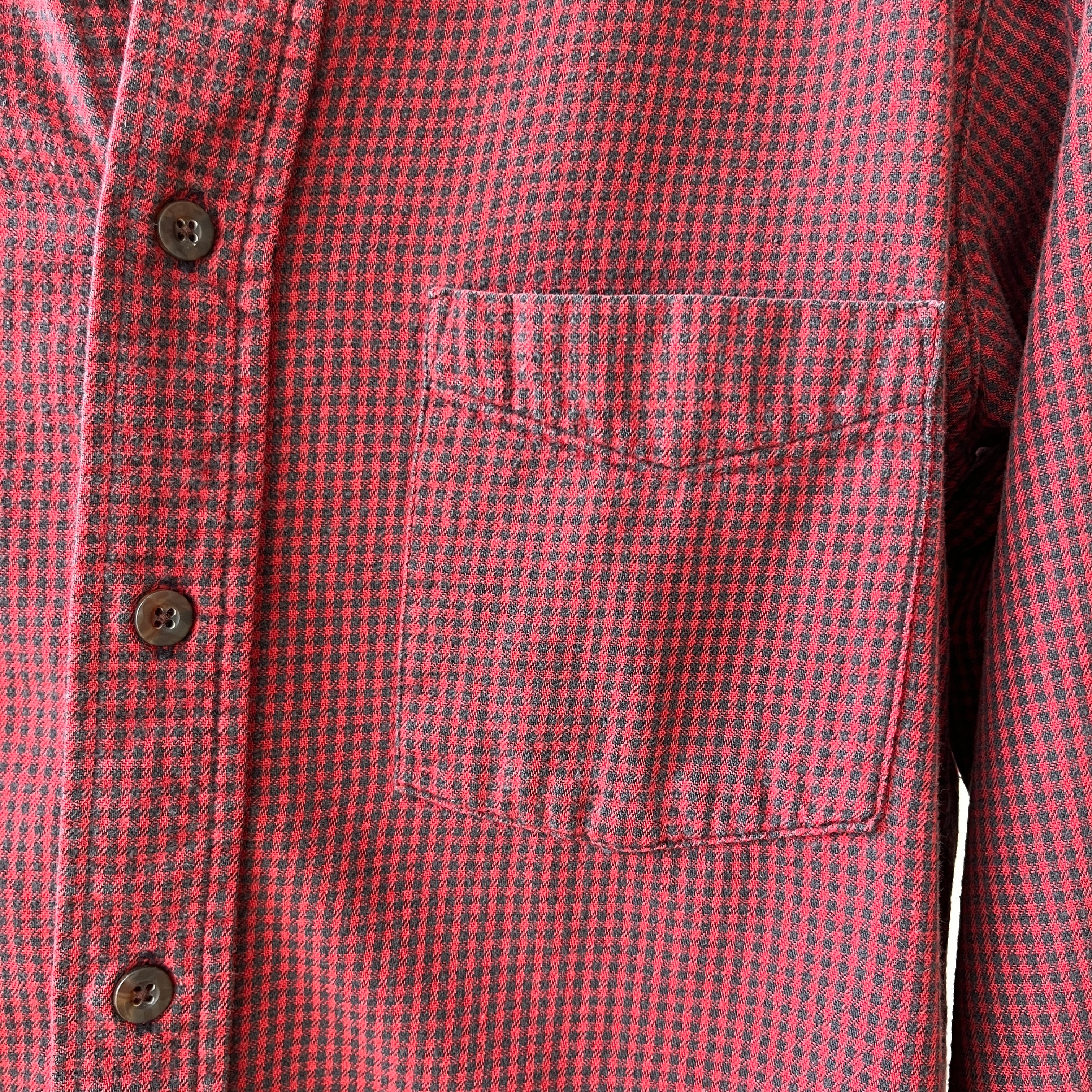 1990s L.L. Bean Checkered Cotton Button Up - USA MADE
