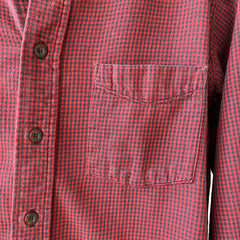 1990s L.L. Bean Checkered Cotton Button Up - USA MADE