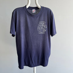 1980/90s Hudson New York Super Sun Faded and Worn Fire Department T-Shirt