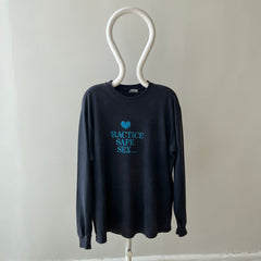 1980/90s Practice Safe Sex - Take a Book To Bed - Denver Bookbinding Co - Long Sleeve T-Shirt