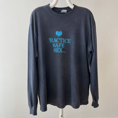 1980/90s Practice Safe Sex - Take a Book To Bed - Denver Bookbinding Co - Long Sleeve T-Shirt