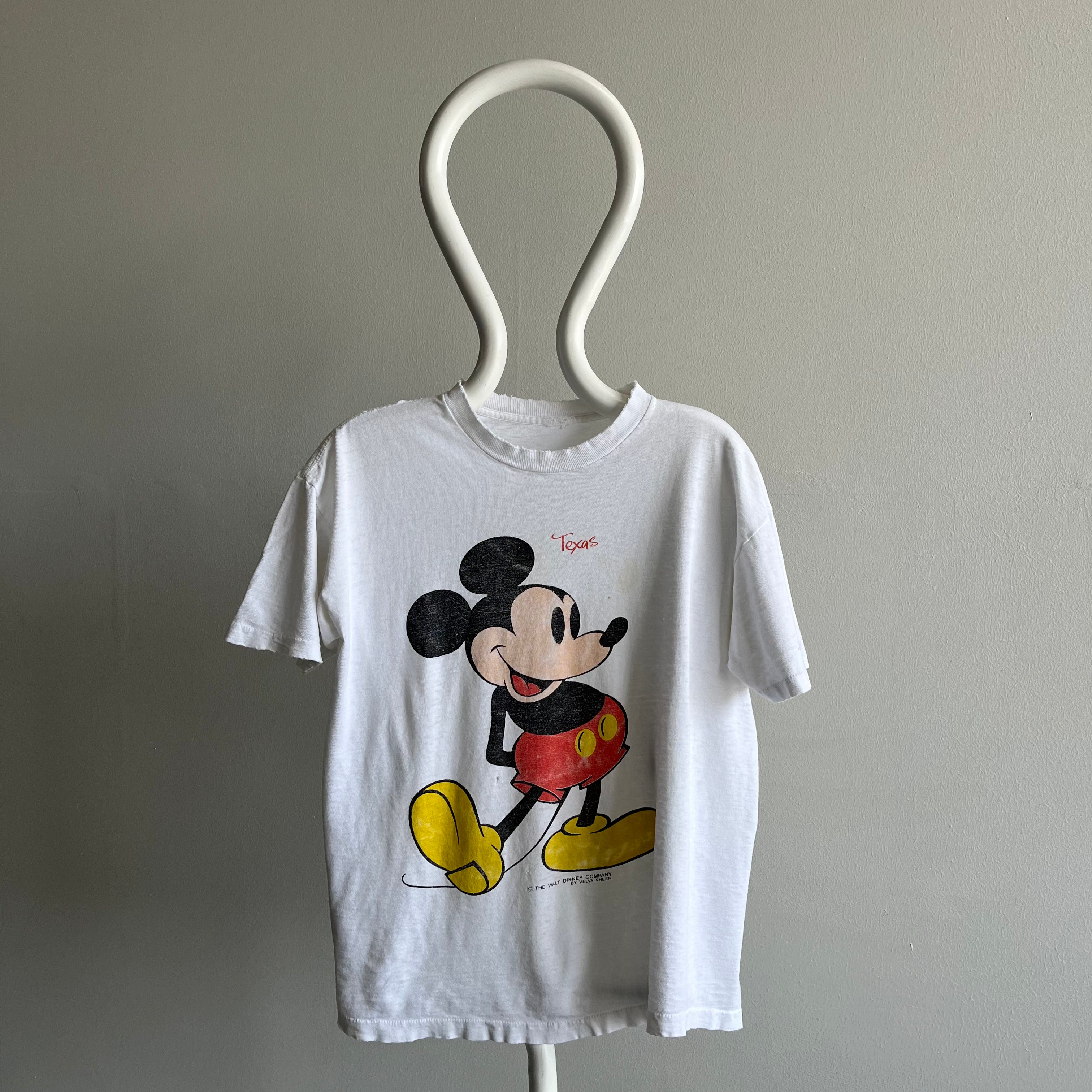 1980s Thinned Out Mickey T-Shirt