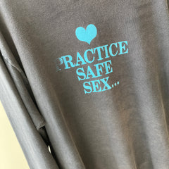 1980/90s Practice Safe Sex - Take a Book To Bed - Denver Bookbinding Co - Long Sleeve T-Shirt